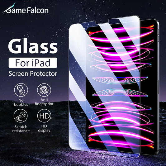 Tempered Glass Screen Protector for iPad — Compatible with iPad Pro, Air, Mini (6th–13th Gen, 11–12.9")