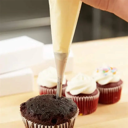 3/5/6Pcs Stainless Steel Cake Icing Piping Nozzles – Cream Tips for DIY Cupcake, Donut & Pastry Baking Decorating Tools