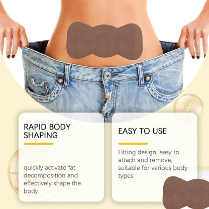 Body Shaping Patches – Fast Fat Burning & Lymphatic Slimming Stickers for Stomach & Belly, Reduce Swelling for Men & Women