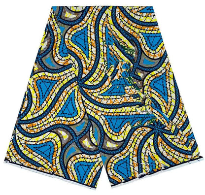African Ankara Wax Print Fabric - 100% Cotton Batik Patchwork Sewing Material for Dresses & Crafts