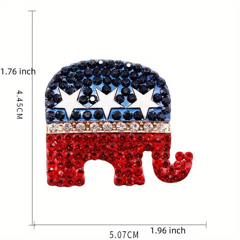 Hot Selling Trump America Flag Brooch – High-Quality Patriotic Pin Badge