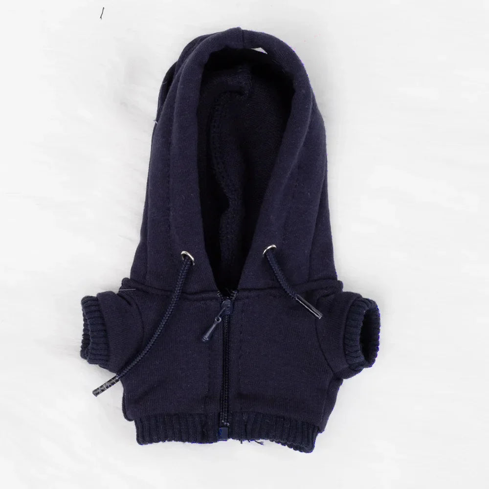 15/17cm Labubu Doll Hooded Zipper Sweatshirt Outfit Set – Stylish Ropa Accessories
