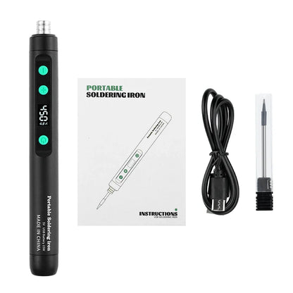 Mini 5V 15W Wireless USB Soldering Iron – Rechargeable Lithium Battery Fast-Charge Portable Welding & Repair Tool