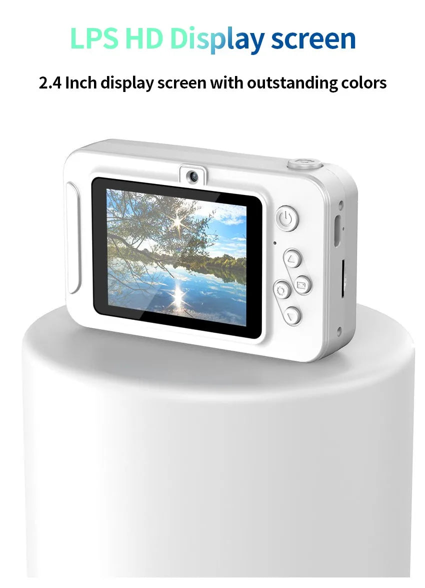 4K Digital Camera 44MP – HD Travel & Selfie Camera for Students, Entry-Level Compact Photography Camera