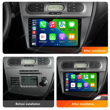 MEKEDE 9-Inch Android Car Radio - Wireless CarPlay, Android Auto & GPS Navigation for Seat Leon MK2 2005-2012