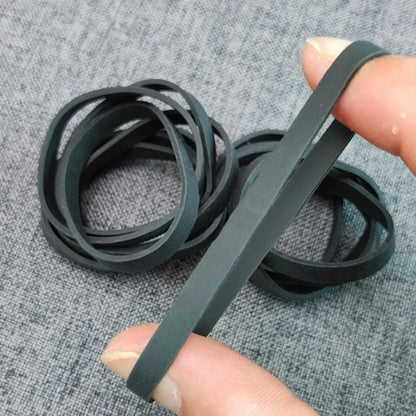 100Pcs Strong Black Rubber Bands - Stretchable Sturdy Elastic Rubber Ties for Office & Home Packaging