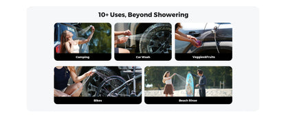 FLEXTAIL Portable Shower Pump – IPX7 Waterproof Rechargeable Water Pump with Hose for Camping & Outdoor Shower