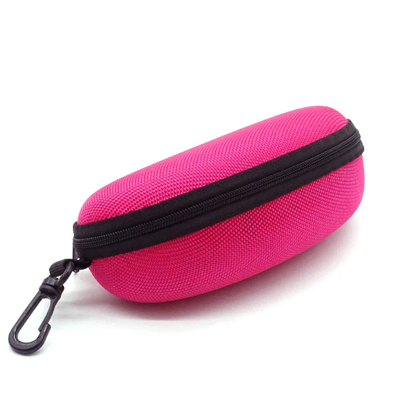 Hard Zipper Sunglasses & Reading Glasses Case - Durable Carry Bag for Travel & Storage, New