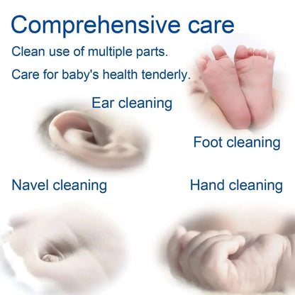 100PCS Double-Ended Cotton Swabs - 5 Packs for Baby Ear Cleaning & Healthy Hygiene Tools