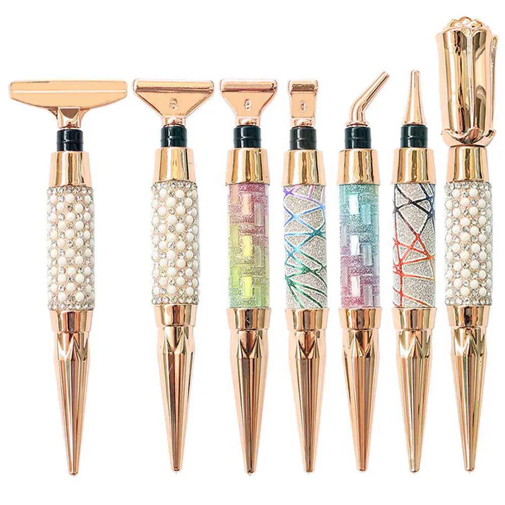 5D Diamond Painting Pen Kit – Glitter Sparkle Point Drill Pens for Cross Stitch, Embroidery, DIY Crafts & Nail Art