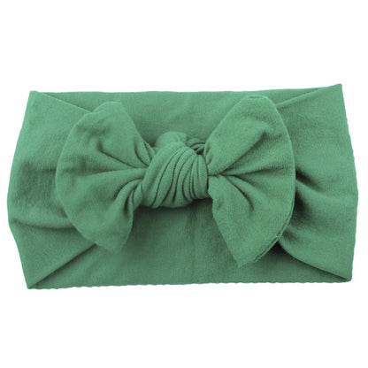 Baby Girls Rabbit Ear Bow Headband – Soft Knot Hairband for Newborns, Infants & Toddlers Photo Props