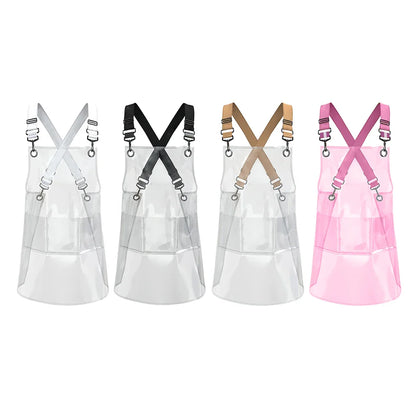 TPU Transparent Apron: Oil-Proof Fashionable Apron for Barber, Chef, Kitchen, Baking, Painting - Men's & Women's Antifouling Work Apron
