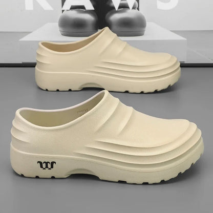 Men's Anti-Slip Chef Shoes - Waterproof Clog Sandals for Work, Garden, Beach & Casual Wear