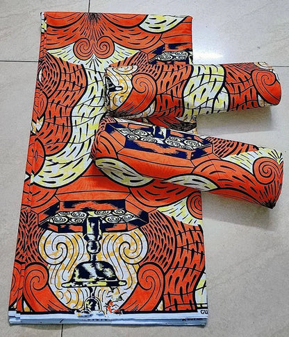 African Ankara Wax Print Fabric - 100% Cotton Batik Patchwork Sewing Material for Dresses & Crafts