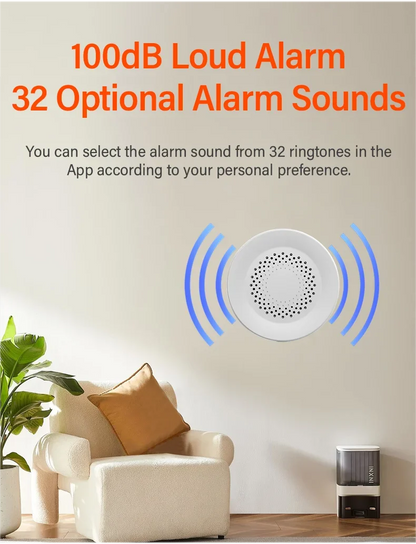 Tuya Zigbee Siren Alarm – 100db Smart Home Security Speaker, Works with Alexa & Yandex Alice, Requires Tuya Zigbee Hub