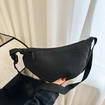Casual Nylon Hobo Crossbody Bag for Women – Shoulder, Half Moon, Tote Travel Shopper & Purses