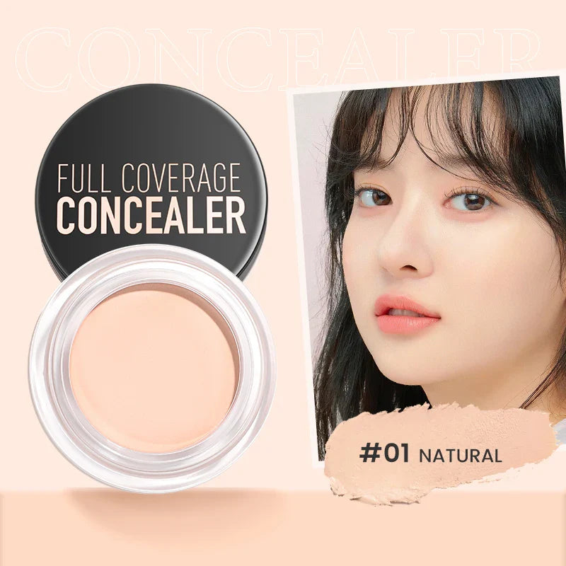 FOCALLURE Full Coverage Concealer Cream – Waterproof, Long-Lasting, Oil-Control & Lightweight Moisturizing Foundation Makeup