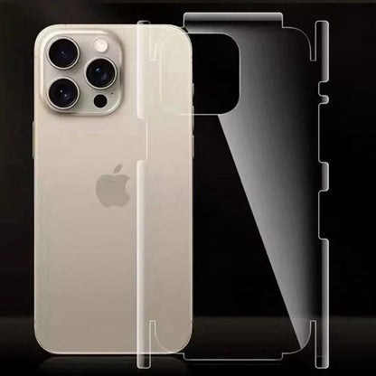 Hydrogel Back Film Screen Protector for iPhone 15 Pro Max & 16 Pro Max – Matte Clear Frame, Protective Film for iPhone 16 Plus