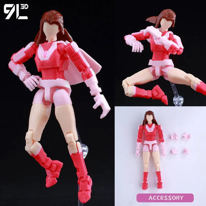 9L3D Lucky 13 Invincible Boy Action Figure – 3D Printed Multi-Jointed Poseable Anime Collectible Model Toy Gift