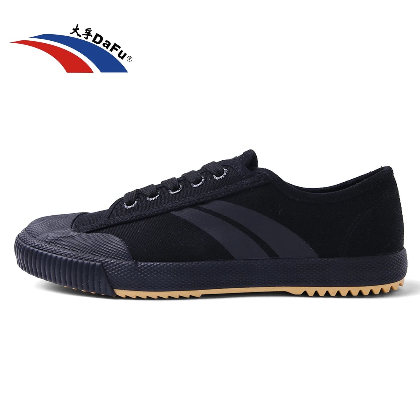Dafu Original Kung Fu Sneakers - Unisex All Black Classic Martial Arts Shoes (Improved Version)