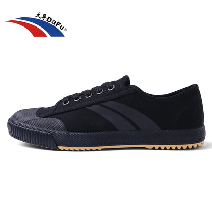 Dafu Original Kung Fu Sneakers - Unisex All Black Classic Martial Arts Shoes (Improved Version)