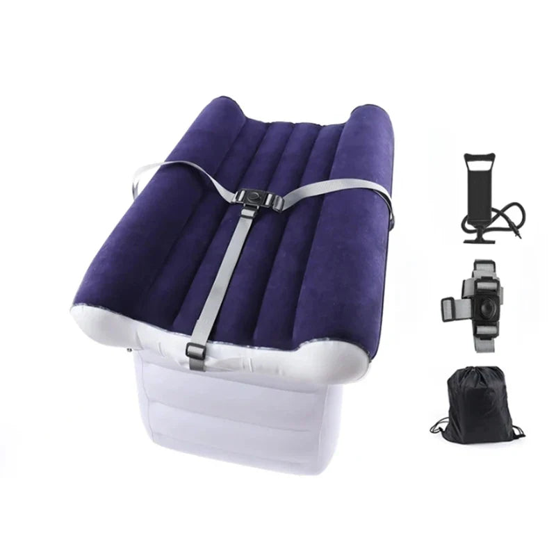 Portable Inflatable Airplane Mattress – Travel Bed for Planes & Cars, Comfortable Air Cot for Easy Sleeping