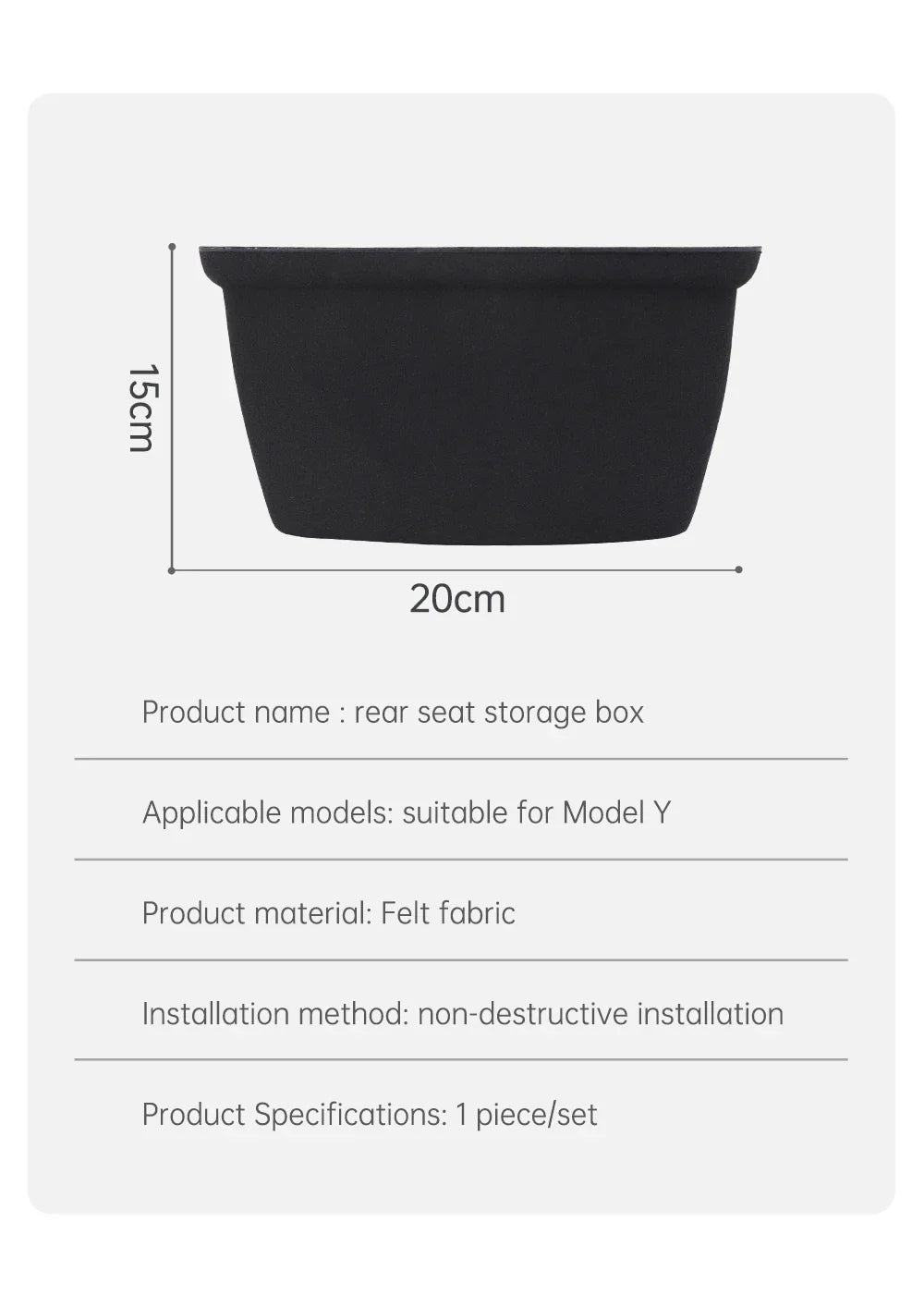 YZ Storage Box for Tesla Model 3 & Model Y – Center Armrest Hidden Box & Cup Holder Organizer, 2023-2022 Car Accessories