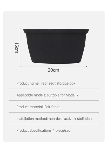 YZ Storage Box for Tesla Model 3 & Model Y – Center Armrest Hidden Box & Cup Holder Organizer, 2023-2022 Car Accessories