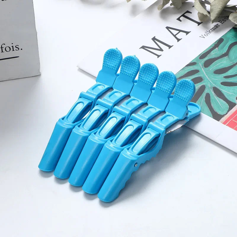 5/6PCS Alligator Hair Clips – Hairdressing Clamps & Crocodile Section Clips for Salon Styling and Barber Use