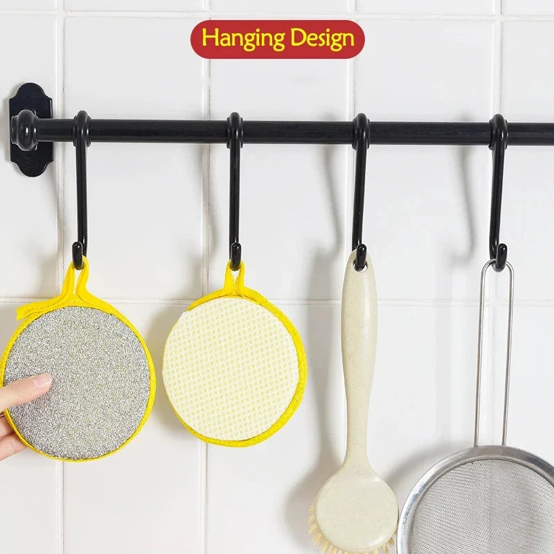Double-Sided Dishwashing Sponges - Multi-Pack Kitchen Cleaning Brush for Pots, Pans & Dishes