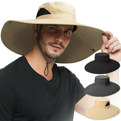 Wide Brim Boonie Bucket Hat – UV Sun Protection for Men and Women – Ideal for Summer Fishing