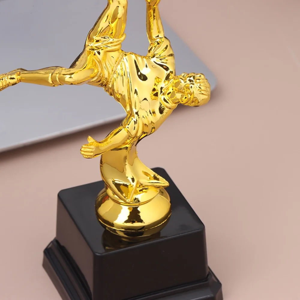 Children’s Gold Trophy – Plastic Football Award Cup, Soccer Competition Souvenir & School Reward Small Prize