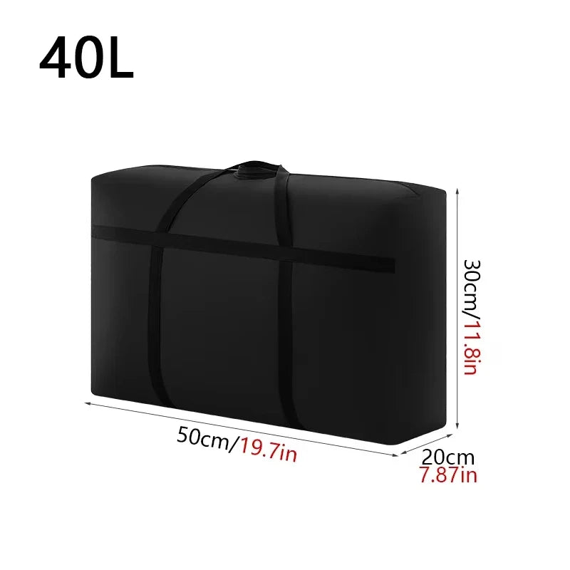 Extra Large Waterproof Moving Luggage Bag - Foldable Large Capacity Travel, Laundry & Quilt Storage Organizer
