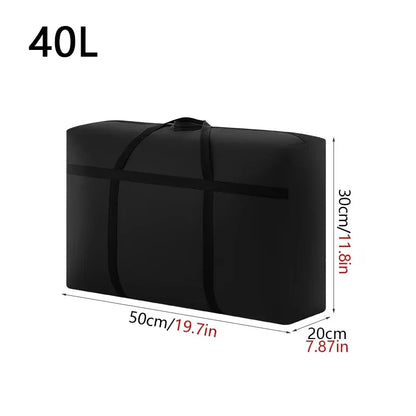Extra Large Waterproof Moving Luggage Bag - Foldable Large Capacity Travel, Laundry & Quilt Storage Organizer