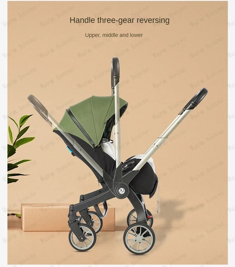 2025 New 4-in-1 Baby Stroller — Luxury Foldable Multifunctional Carriage & Portable Pram