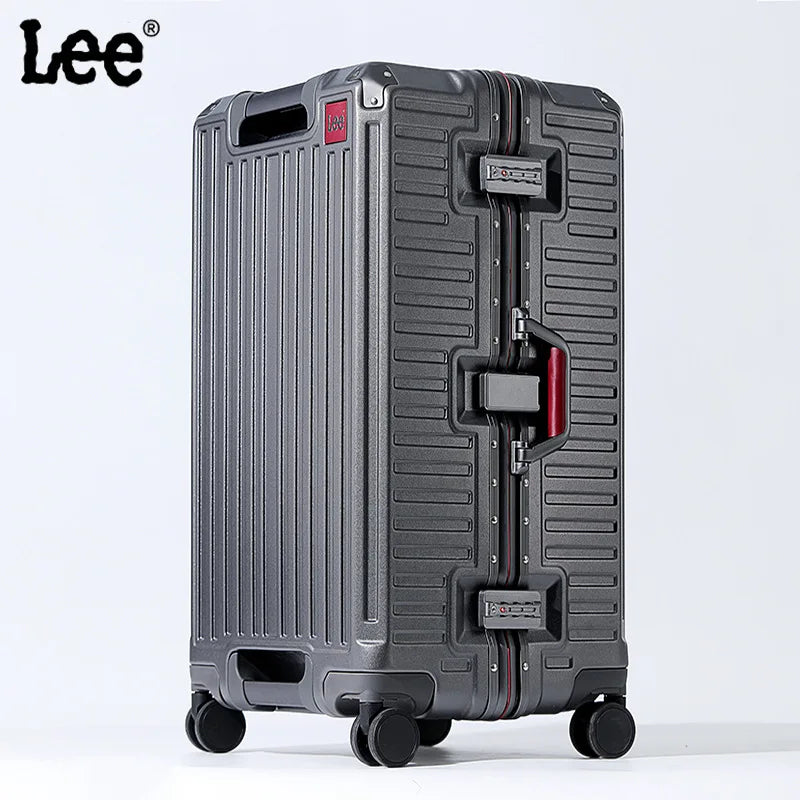 Wide Handle Travel Suitcase – Men’s and Women’s 20/24/26-Inch Carry-On Luggage with PC Aluminum Frame Trolley Case
