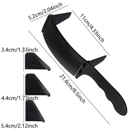 New Style Professional Barber Hair Cutting Curved Positioning Comb - Adjustable S Arc Design Hair Clipper Comb - Hairdresser Tools