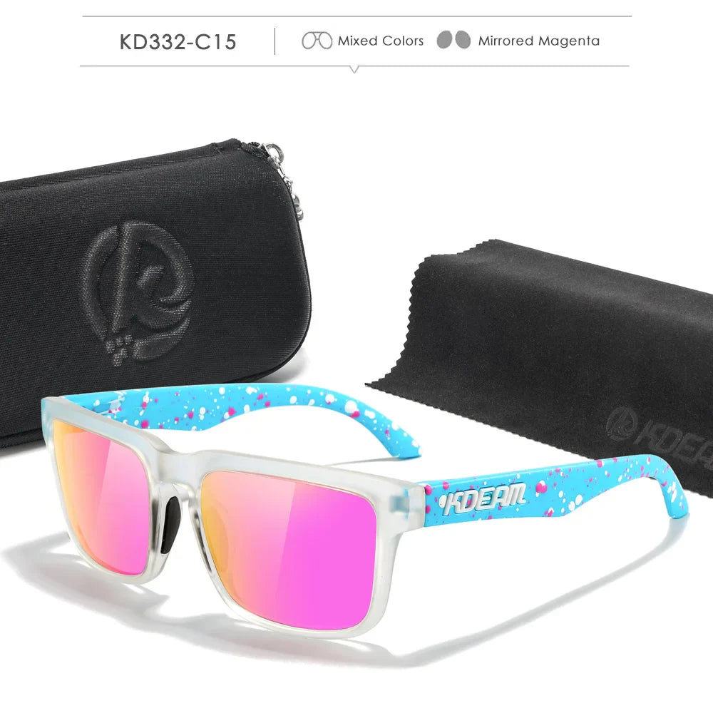 KDEAM Polarized Sunglasses for Men & Women – UV Protection for Fishing, Driving & Hiking with Zipper Case
