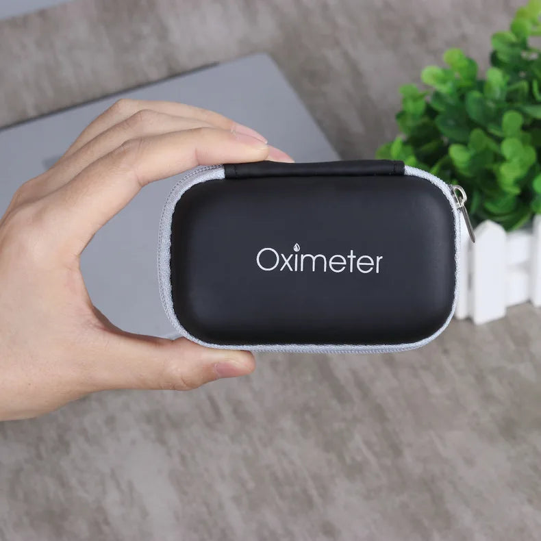 JUSTLANG Oximeter Storage Box – Tool Bag Pouch for Travel Essentials, Protective Kit with Organized Layout