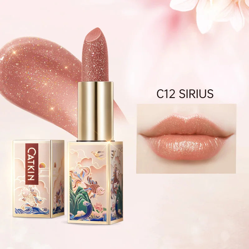 CATKIN Sparkling Lip Balm – Moonlight Color-Changing Lipstick, New Series Hydrating Lip Care