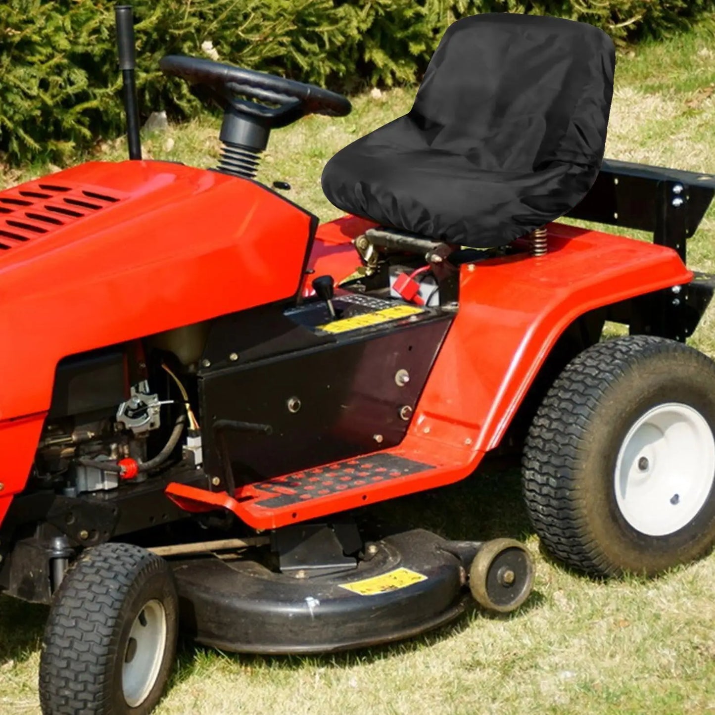 Rainproof Tractor Seat Cover, Universal Riding Lawn Mower Seat Protector, Durable Outdoor Garden & Farm Seat Cover Accessory