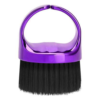 Ring Neck Hair Duster Brush - Soft Barber Hair Cutting Cleaning Brush for Removing Loose Hair & Salon Use
