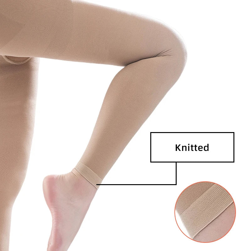 Women's Medical Compression Pantyhose Stockings: 20-30mmHg Footless Graduated Support - Varicose Veins Relief, Sizes M-5XL