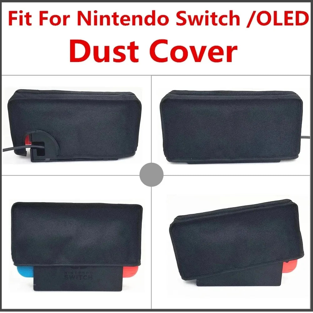 Ultimate Protection for Nintendo Switch & OLED Game Console: Dustproof Waterproof Dust Cover - Mesh Stopper, Anti-Scratch Design for Complete Peace of Mind