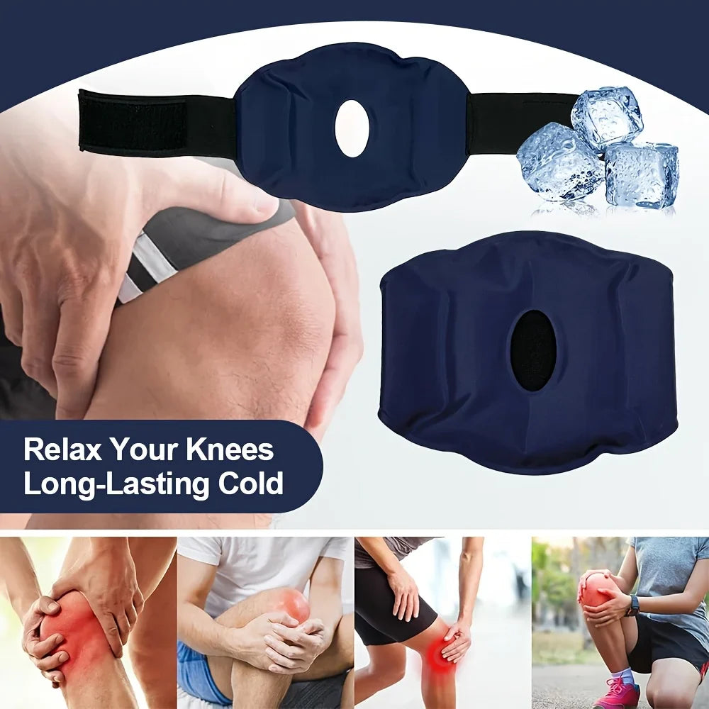 Nylon Gel Knee Ice Pack – Reusable Hot & Cold Compress for Knee Pain Relief, Relaxation & Foot Care
