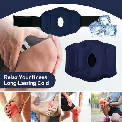 Nylon Gel Knee Ice Pack – Reusable Hot & Cold Compress for Knee Pain Relief, Relaxation & Foot Care