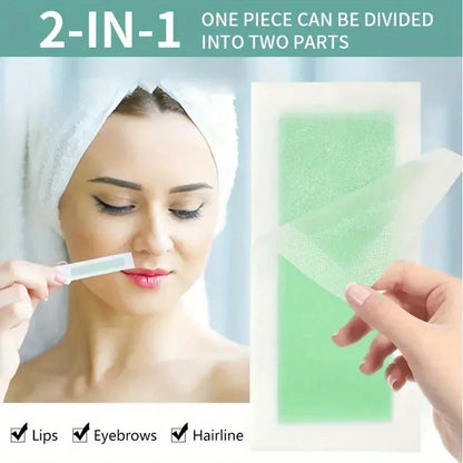 10-50PCS Depilatory Wax Strips – Cold Wax Paper for Hair Removal on Face, Neck, Arms & Legs, Beauty Tool