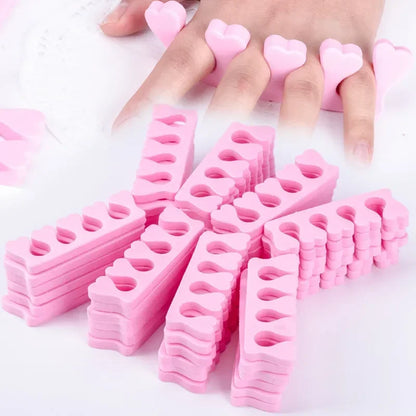 Nail Art Toe Separators - Soft Sponge Finger & Foot Dividers for Manicure Pedicure Kits