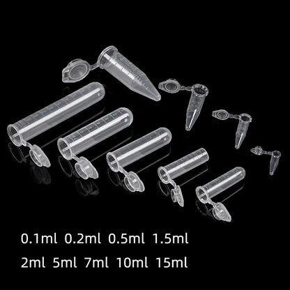 Laboratory Plastic Centrifuge Tubes — EP PCR Test Tubes 0.1–15ml for Virus Samples & Experiments