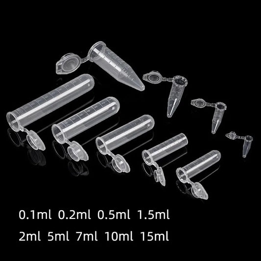 Laboratory Plastic Centrifuge Tubes — EP PCR Test Tubes 0.1–15ml for Virus Samples & Experiments